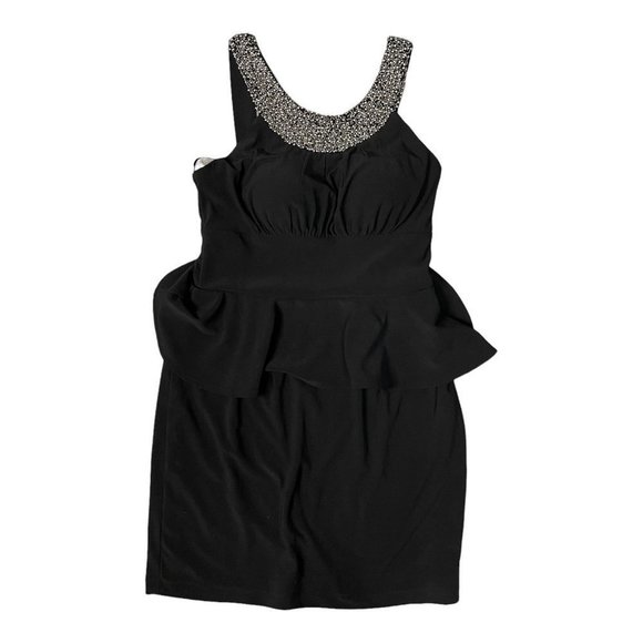 3/$30 ⭐️ 𝅺black Cachet Pendulum Dress Beaded Collar Size Small - Picture 1 of 4